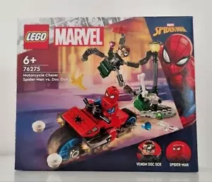 LEGO Marvel Motorcycle Chase: Spider-Man vs. Doc Ock 76275 Building Kit 77 pcs - Picture 1 of 2