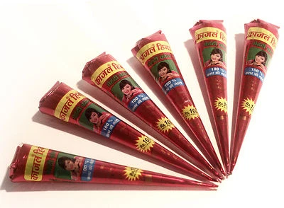 JAGUATATTOO Buy 1 Get 1 Free! Henna Mehndi Tattoo Stift PORTOFREI & BOGOF! Natur Rot/Braun tq