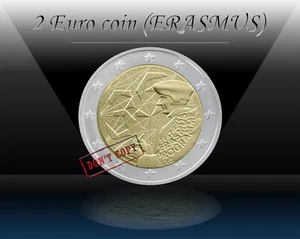 IRELAND 2 EURO 2022 (ERASMUS PROGRAMME) 2 Euro Commemorative Coin * UNC - Picture 1 of 3