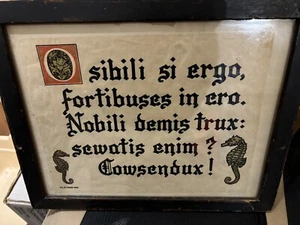 Vintage ARGENTINISCHER SCHRIFTSTELLER, Borges Presse lateinischer Druck gerahmt - Bild 1 von 3