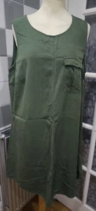 F&F dunkelgrün ärmellos weiches Damen-Sommerkleid aus Denim Lyocell - UK 16 - Bild 1 von 9