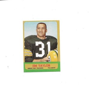 1963 Topps #87 Jim Taylor Green Bay Packers Wisconsin NFL Football EX/MT