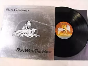 Run With The Pack by Bad Company Vinyl LP 1976 Swan Song SS8415 - Gatefold SUPER - Picture 1 of 7