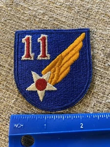 Parche INV11053 del 11.ª Fuerza Aérea del Ejército de los Estados Unidos Segunda Guerra Mundial - Imagen 1 de 3