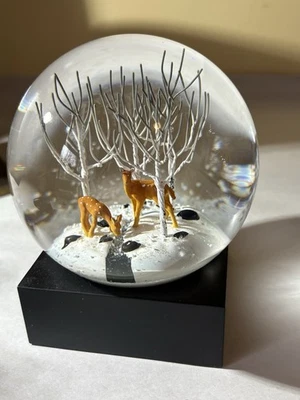 CoolSnowGlobes "Hirsch im Wald" Schneekugel 5"x 4" EUC HÜBSCH! - Bild 1 von 4
