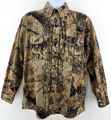 Camisa Gamuza Camuflada De Colección Para Hombre L Territorio del Noroeste de EE. UU. Franela Pesada Foto 1 de 4