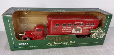 ERTL Anheuser-Busch Budweiser 1941 Tractor Trailer Clydesdales Bank Diecast 1/43 - Image 1 of 4