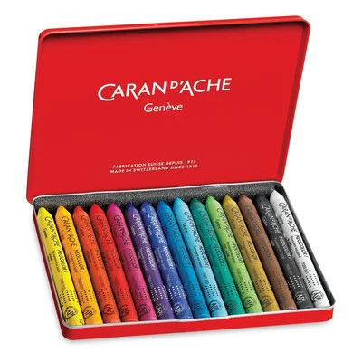 Caran D'ache Neocolor I Water-Resistant Wax Pastels 15 Colors 7000.315 NEW
