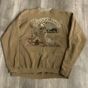 Felpa girocollo grafica vintage Field Master Outdoorsmen - Uomo XXL - Foto 1 di 3