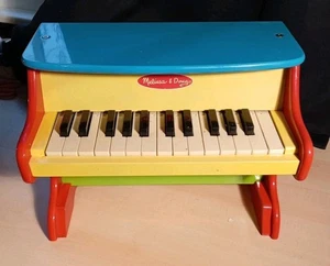 Wooden Piano Melissa & Doug Colourful Fully Functional Bright Learn to Play - Picture 1 of 8