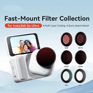 Quick-Release Filterschutz Action-Kamera-Zubehör für Insta360 Go Ultra - Picture 1 of 21
