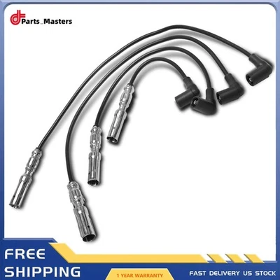 4x Spark Plug Wire Set 06A905409L for Volkswagen Jetta & Beetle & Golf 1999-2001 - Image 1 of 4