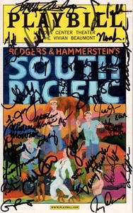 Rodgers & Hammerstein's South Pacific Signed Autographed Cast Playbill - Picture 1 of 2