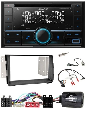 Kenwood CD 2DIN DAB USB Lenkrad Bluetooth Autoradio für Kia Venga 2010-2019 - Bild 1 von 4