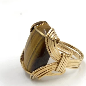 Anillo de piedra sintética para caballeros de malaquita oro amarillo de 10 quilates 9,5 g tamaño: 11 (MI1073602) - Imagen 1 de 14