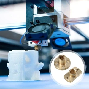 6 Pcs Accessoires D'imprimante 3d Vis Mère Écrou En Laiton Trapézoïdale - Afbeelding 1 van 12