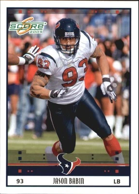 2005 Score Glossy #117 Jason Babin - FB - Imagem 1 de 2