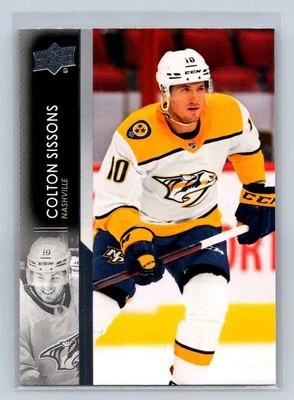 2021 Upper Deck  #355 Colton Sissons   Nashville Predators A40 - Image 1 of 2