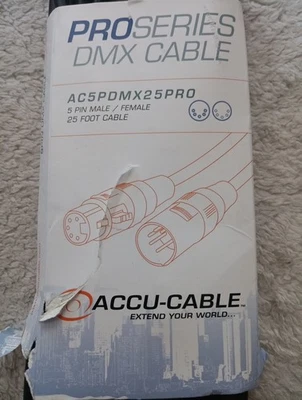 ADJ Products AC5PDMX25PRO 25 Foot 5-Pin DMX Cable - Image 1 of 3