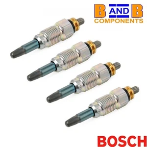 GLOW PLUGS x 4 BOSCH AUDI SEAT SKODA VOLVO VW 1.6 1.7 1.9 2.4 D TD TDI SDI A3135 - Picture 1 of 10
