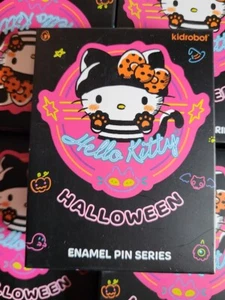 Kidrobot x Hello Kitty Halloween Series Enamel Pins Single Blind box - Picture 1 of 2