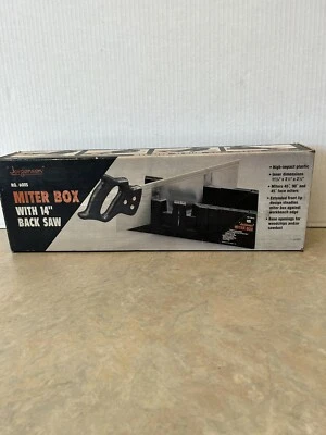 JORGENSEN Caja ingleteadora vintage con sierra trasera de 14" nº 60115 nueva caja abierta Foto 1 de 4