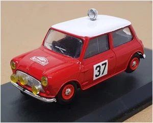 Eligor 1/43 Scale 1111 - 1965 Mini Cooper #37 Monte Carlo Rally - Red/White - Picture 1 of 5