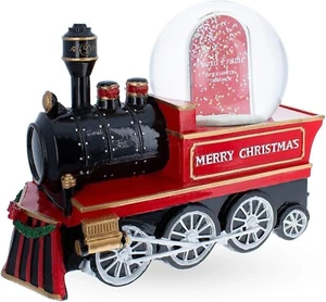 Christmas Train Musical Snow Globe with inside Photo Frame - Picture 1 of 5