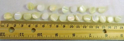 22 Vintage 10 mm Shank Mother of Pearl Buttons - Image 1 of 2