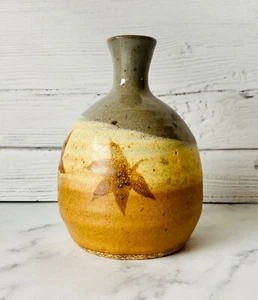 Schöne signierte Northwest Keramik Künstler Yoji Kan Gras Topf Vase WA Zustand ~ EUC - Bild 1 von 8