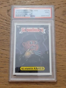 1988 Garbage Pail Kids 15th Series #617b Slasher Asher PSA 9 MINT Os15 Die-Cut - Picture 1 of 2