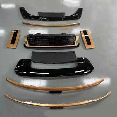 14Pcs Glossy Golden Body kits Grille Side Vents Fit for LR Range Rover 2023 2024 — 第 1/4 张图片