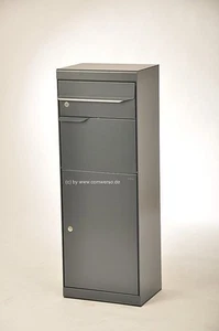 Mefa Etna 771 anthrazit ,Paketbriefkasten, Entnahme vorne - Bild 1 von 7