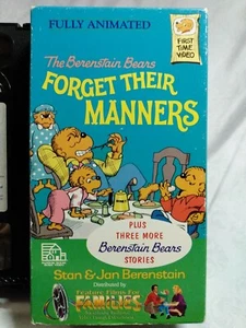 VHS The Berenstain Bears Forget Their Manners - Picture 1 of 3