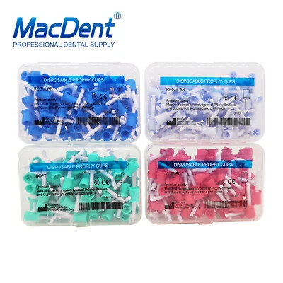 DMXDENT Dental Prophy Prophylaxis Polishing Cups Webbed Screw in Latch-Type - Image 1 of 2