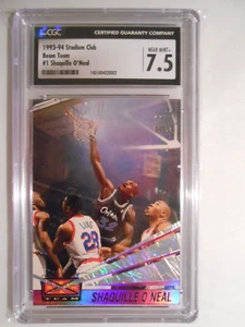 Shaquille O'neal 1993-94 Stadium Club Beam Team #1 Near Mint+ 7.5 CGC Slabbed - Picture 1 of 2