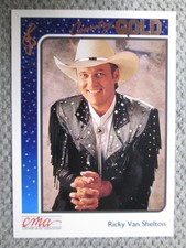 1992 Sterling Cards CMA Country Ricky Van Shelton Gold Foil #60 Song Singer