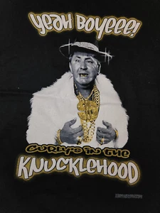 Three Stooges Yeah Boyeee! Curly In The Knucklehood BLACK Adult T-Shirt - Imagen 1 de 1