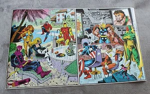 Avengers & West Coast 1984 Mockingbird Vision Tigra Hawkeye Shroud Poster VF - Picture 1 of 1