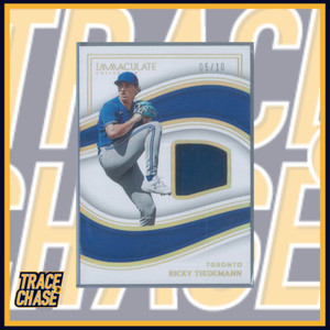 2023 Panini Immaculate Baseball Ricky Tiedemann Materials Prime 05/10 #MP-RT