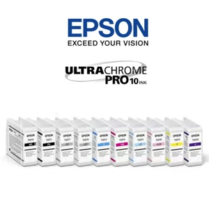 SET OF 10 GENUINE EPSON INKS FOR SC-P900/SC-P906 PRINTERS - NEW - SEALED - Picture 1 of 11