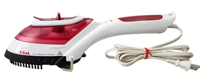 Tefal DV8610 2 in 1 Steam and Press Handheld Garment Steamer Red w/Manual EUC - Picture 1 of 14