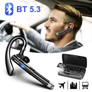 Trucker Headset Wireless Bluetooth 5.3 Active Noise Cancelling Single For Phone - Photo 1 sur 26