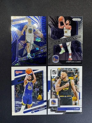 (4) Stephen Curry Revolution Winter #65 Donruss Prizm Dominance #24 Warriors - Image 1 of 2
