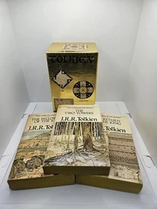 Lord of the Rings Trilogy by J.R.R. Tolkien - Box Set of 3 / Ballantine 1976 - Imagen 1 de 24