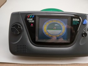 SEGA Game Gear Handheld System - Black Recapped Power & Audio excelent condition
