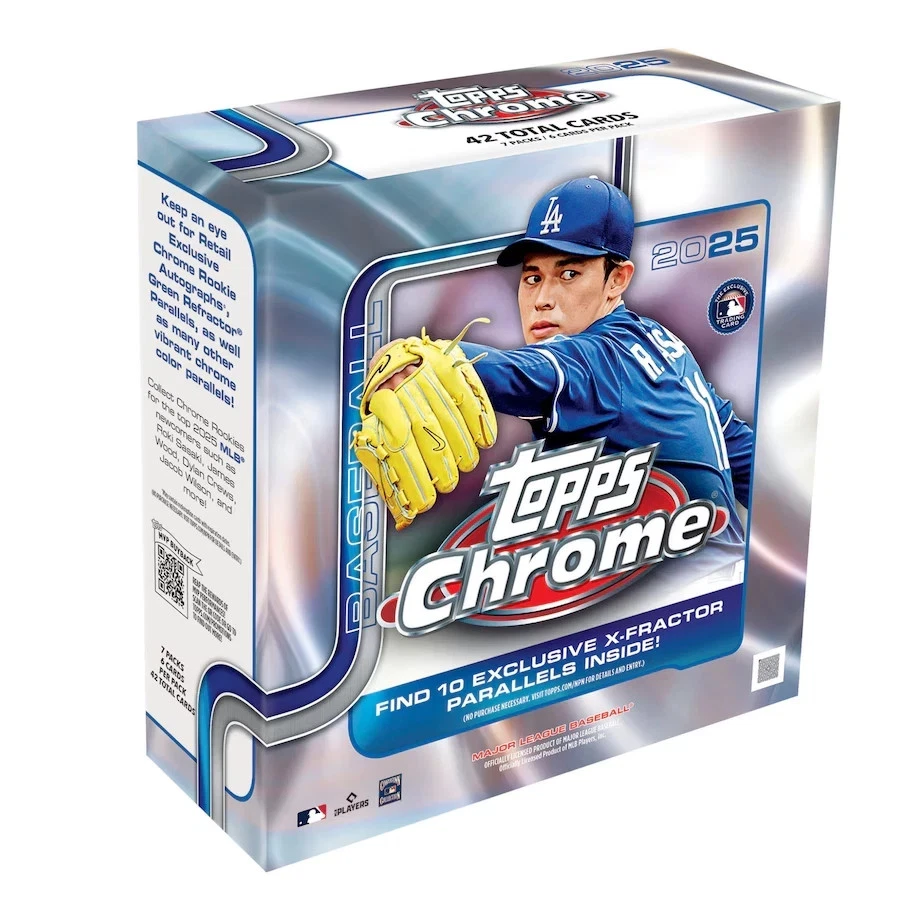 2025 Topps Chrome Baseball Factory Sealed Mega Box - Image 1 of 1