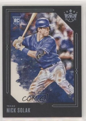 2020 Diamond Kings SP Black Masterpiece Frame 1/1 Nick Solak #139 Rookie RC 02d2 - Image 1 of 3