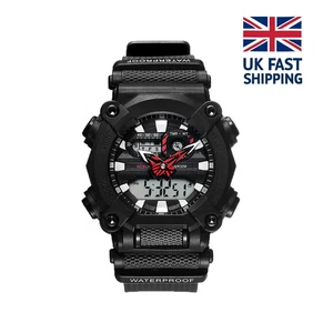 ✔SMAEL Herren Sportuhr Wasserdicht Quarz Analog Digital Militär Armbanduhren - Bild 1 von 14