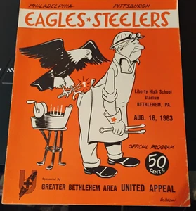 8/16/1963 Pittsburgh Steelers vs. Phila. Eagles Program Exhibition Game ex-mt - Picture 1 of 3